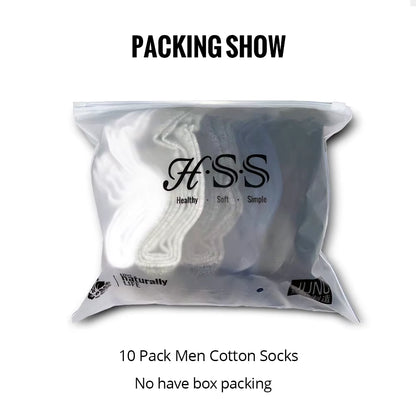 5/10 Pairs Men'S Cotton Blend Socks Black Business Men Socks Soft Breathable Summer Winter for Male Socks plus Size (6.5-14)