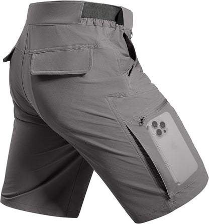Hiking Shorts Lightweight Quick Dry Nylon Shorts with Belt for Tactical Work
