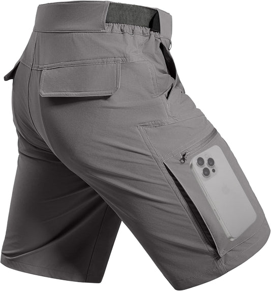 Hiking Shorts Lightweight Quick Dry Nylon Shorts with Belt for Tactical Work