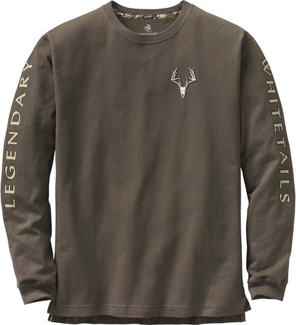 Men'S Long Sleeve T-Shirt Preshrunk 100% Heavyweight Cotton Graphic Tee