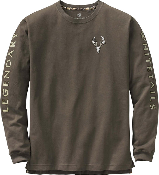 Men'S Long Sleeve T-Shirt Preshrunk 100% Heavyweight Cotton Graphic Tee