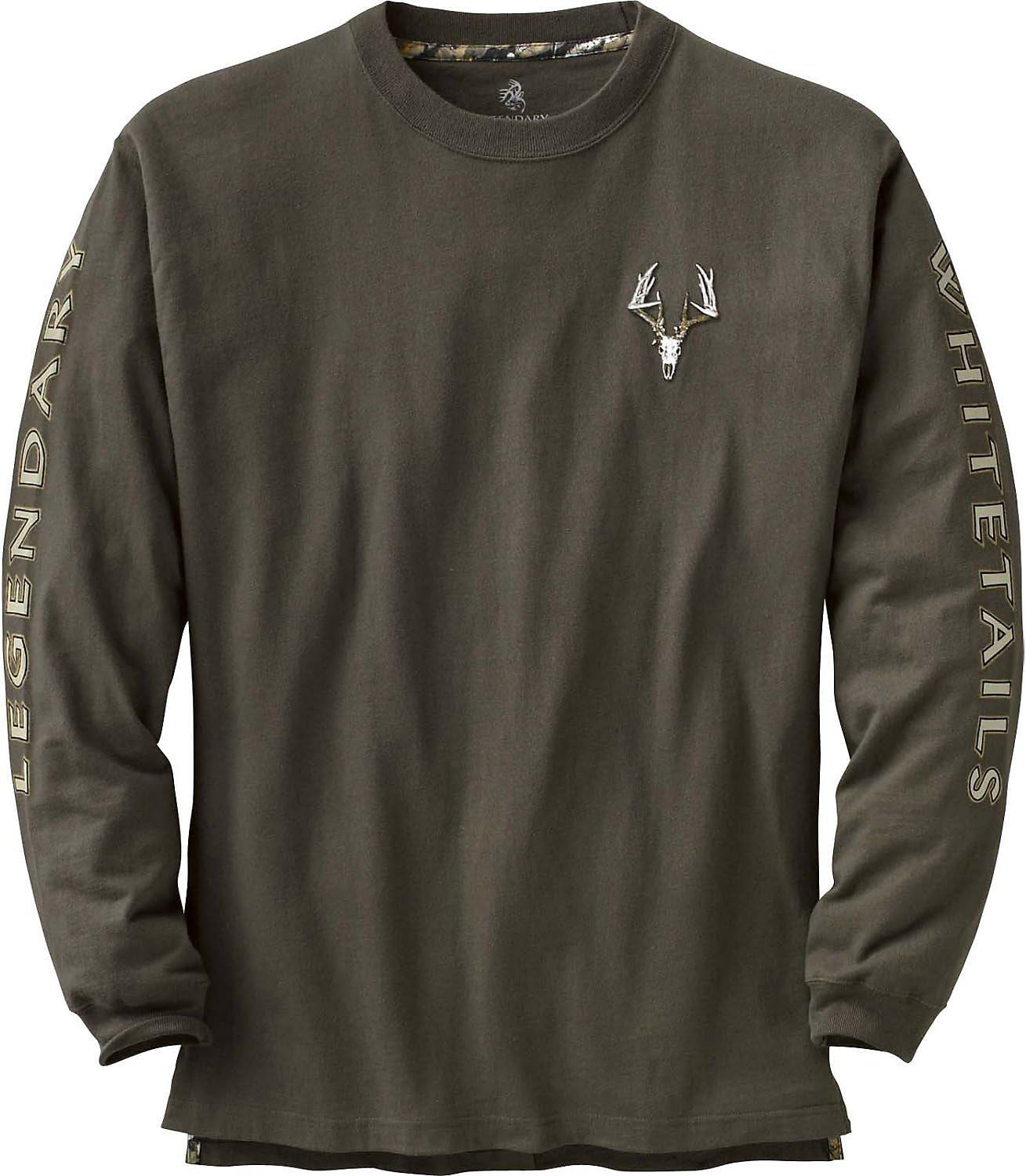Men'S Long Sleeve T-Shirt Preshrunk 100% Heavyweight Cotton Graphic Tee